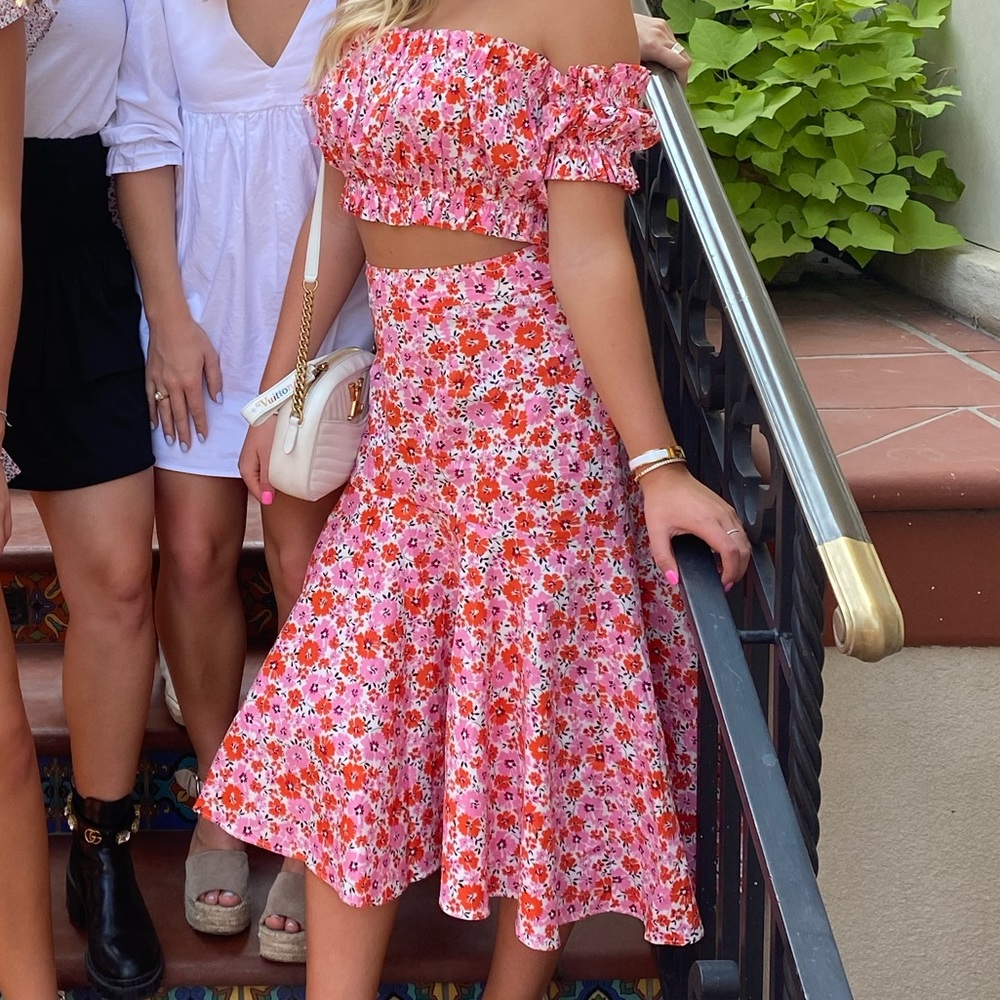Flower Skirt and Too Set